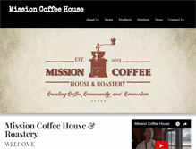 Tablet Screenshot of missioncoffeehouse.com